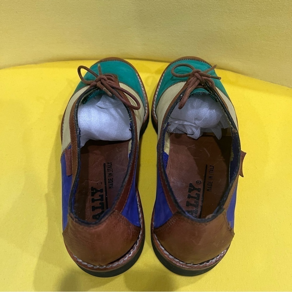 BALLY Color Block Flat Shoes size 37. - Picture 9 of 17